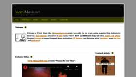 What Weirdmusic.net website looked like in 2021 (2 years ago)