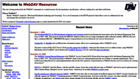 What Webdav.org website looked like in 2021 (2 years ago)