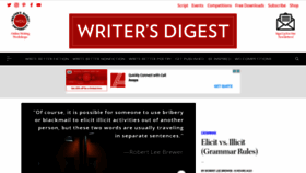 What Writersdigest.com website looked like in 2021 (2 years ago)