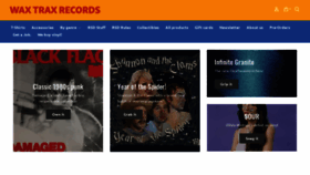 What Waxtraxrecords.com website looked like in 2021 (2 years ago)
