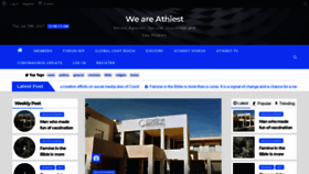 What Weareatheist.com website looked like in 2021 (2 years ago)