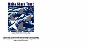 What Whitesharktrust.org website looked like in 2021 (2 years ago)