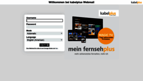 What Webmail.kabelplus.at website looked like in 2021 (2 years ago)