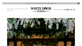 What Whitedoorevents.com website looked like in 2021 (2 years ago)