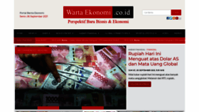 What Wartaekonomi.co.id website looked like in 2021 (3 years ago)