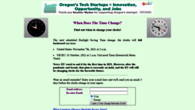 What Whendoesthetimechange.com website looked like in 2021 (2 years ago)