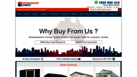 What Wholesalesdirect.com.au website looked like in 2021 (2 years ago)