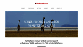 What Wildnatureinstitute.org website looked like in 2021 (2 years ago)