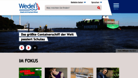 What Wedel.de website looked like in 2021 (2 years ago)