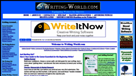 What Writing-world.com website looked like in 2021 (2 years ago)