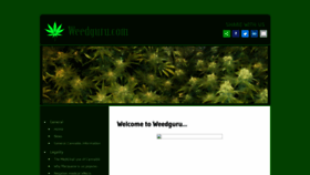 What Weedguru.com website looked like in 2021 (2 years ago)