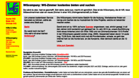 What Wgcompany.de website looked like in 2021 (2 years ago)