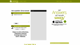 What Weegy.com website looked like in 2021 (2 years ago)