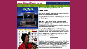 What Wingmusic.co.nz website looked like in 2021 (2 years ago)