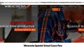 What Wiracochaschool.org website looked like in 2021 (2 years ago)