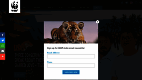 What Wwfindia.org website looked like in 2021 (3 years ago)