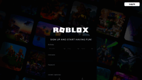 What Web.roblox.com website looked like in 2021 (3 years ago)
