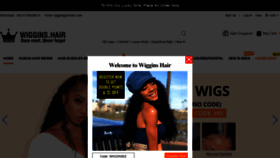 What Wigginshair.com website looked like in 2021 (2 years ago)