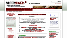 What Writersservices.com website looked like in 2021 (2 years ago)