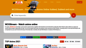 What Wcostream.cc website looked like in 2021 (2 years ago)
