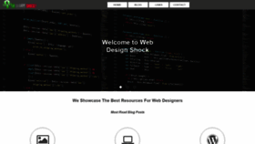 What Webdesignshock.com website looked like in 2021 (2 years ago)