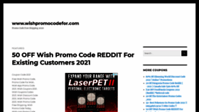 What Wishpromocodefor.com website looked like in 2021 (2 years ago)