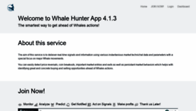 What Whalehunt.app website looked like in 2021 (2 years ago)
