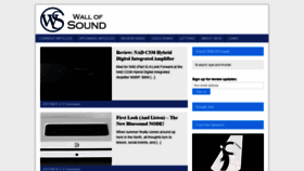 What Wallofsound.ca website looked like in 2021 (2 years ago)