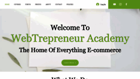 What Webtrepreneur.ma website looked like in 2021 (2 years ago)