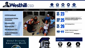 What Westhillschools.org website looked like in 2021 (2 years ago)