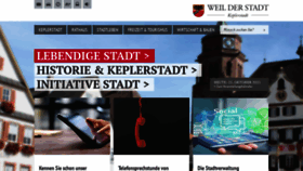 What Weil-der-stadt.de website looked like in 2021 (2 years ago)