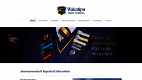 What Wakatipu.school.nz website looked like in 2021 (2 years ago)