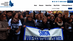 What Wiesenthal.org website looked like in 2021 (2 years ago)