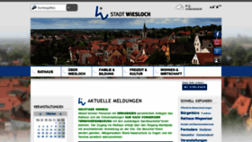 What Wiesloch.de website looked like in 2021 (2 years ago)