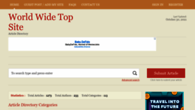 What Worldwidetopsite.com website looked like in 2021 (2 years ago)