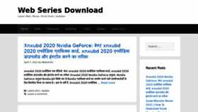 What Webseriesdownload.com website looked like in 2021 (2 years ago)