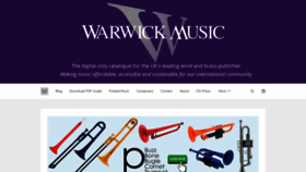 What Warwickmusic.com website looked like in 2021 (2 years ago)