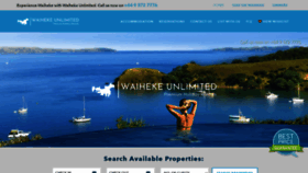 What Waihekeunlimited.co.nz website looked like in 2021 (2 years ago)