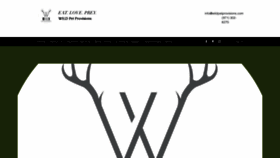 What Wildpetprovisions.com website looked like in 2021 (3 years ago)