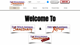 What Wildanimalsanctuary.org website looked like in 2021 (2 years ago)
