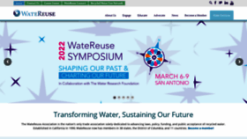 What Watereuse.org website looked like in 2021 (2 years ago)
