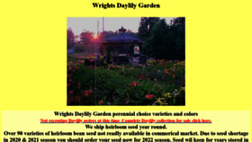What Wrightsdaylily.com website looked like in 2021 (2 years ago)