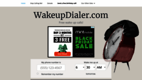 What Wakeupdialer.com website looked like in 2021 (2 years ago)