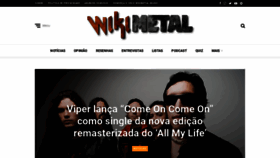 What Wikimetal.com.br website looked like in 2021 (2 years ago)