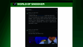 What Worldofsnooker.co.uk website looked like in 2021 (2 years ago)