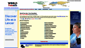 What Worldfreeads.com website looked like in 2021 (2 years ago)
