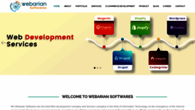 What Webariansoftwares.com website looked like in 2021 (2 years ago)