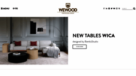 What Wewood.eu website looked like in 2021 (4 years ago)