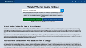 What Watchseries1.video website looked like in 2021 (2 years ago)