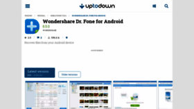 What Wondershare-dr-fone-for-android.en.uptodown.com website looked like in 2021 (2 years ago)
